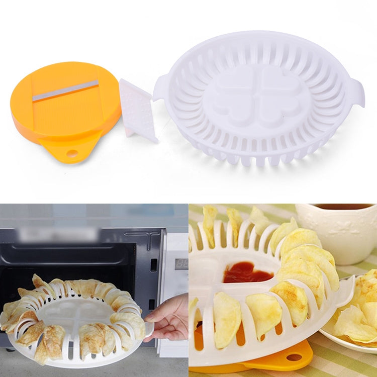 3pcs Low Calories Potato Chip Slicer Tools Homemade Microwave