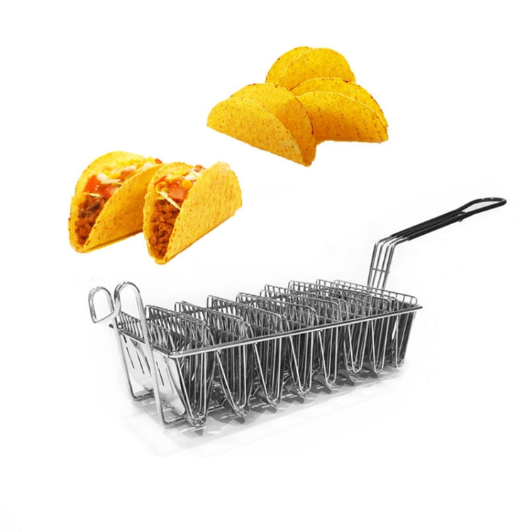 aoksee kitchen tool Taco Maker Press,Tortilla Fryer Tongs Taco Holders  Stainless Steel Tortilla Crust V-shaped Setting Clip Potato Chip Holder  Taco