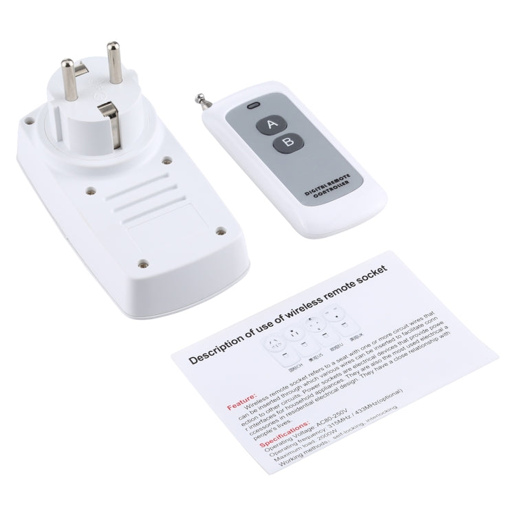 AK-DL220 220V Smart Wireless Remote Control Socket with Remote