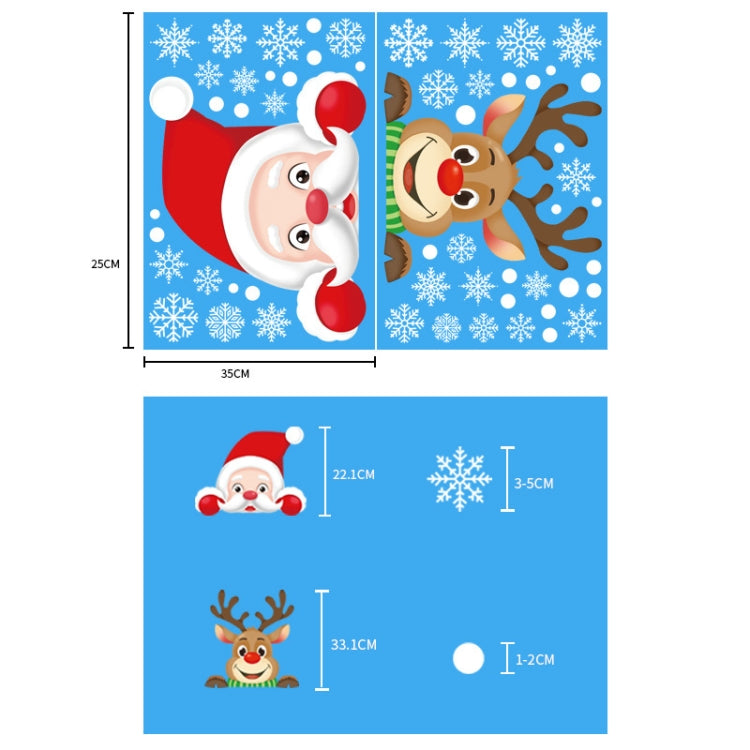 Christmas Window Grille Sticker | Santa Claus | OneAlways